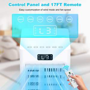 Pavimento in piedi AC portatile condizionatore d'aria evaporativo refrigeratore d'aria con 6L grande serbatoio di acqua - Product Image 6
