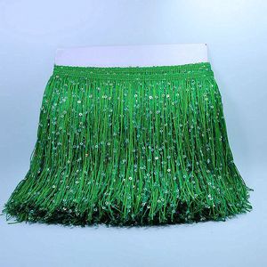 Nuovo prodotto popolare foglie 20CM paillettes nappa Tulle pizzo frangia nappa per gli accessori del vestito - Product Image 3