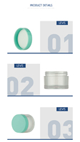 Pot cosmétique vide de haute qualité de 1 oz, récipient en plastique pour crème