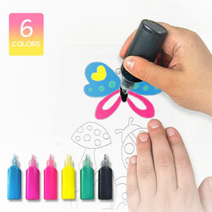 2022 3D Stiker Jendela Sihir Diy Lukisan Poster Gulungan Cat Menggambar Jendela Seni Mainan Set - Product Image 4