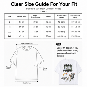 เสื้อยืดคอตตอนแท้ 230 กรัม รุ่นคัสตอม สีขาว ลายกราฟฟิตีประดับเพชร ทรงบ็อกซี่ ไหล่ตก สไตล์สตรีทแวร์ รับผลิตแบบ OEM - Product Image 5