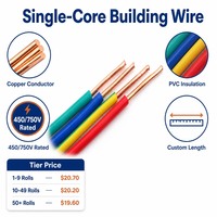 Einadriges BV-Kabel Massiver Kupferleiter PVC-Isoliertes Elektrokabel für Bauarbeiten und Hausverkabelung