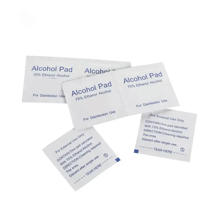 ISO/CE certificated alcohol pad logo customized alcohol prep pad for daily use in store