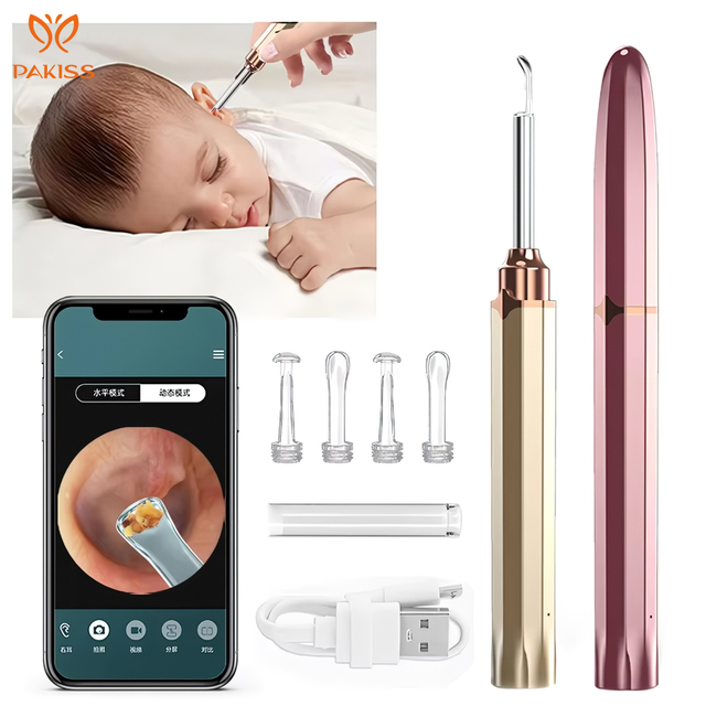 1080P Ear Wax Remover Camera Wireless Ear Endoscope Spoon Pick Cleaning Otoscope Ear Wax Removal Kil
