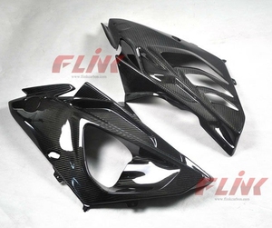 Panneau latéral de moto en fibre de carbone pour 2009 - 2014 <span class=keywords><strong>BMW</strong></span> <span class=keywords><strong>S1000RR</strong></span> / <span class=keywords><strong>HP4</strong></span> 2010 2011 2012 <span class=keywords><strong>2013</strong></span> - Product Image 1