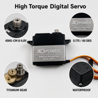 Servomoteur numérique étanche XQ-POWER 35-40kg-cm à couple élevé, 6,8V, engrenage en titane, 180 degrés pour voiture RC 1/8 1/10