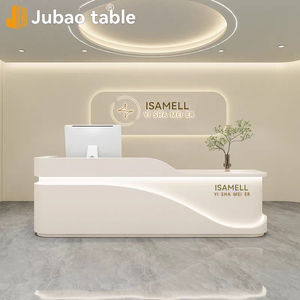 مكتب استقبال تجاري مطلي بالخشب لصالونات التجميل ومحلات الشعر ومتاجر الملابس والعيادات الطبية وعيادات التجميل - Product Image 2