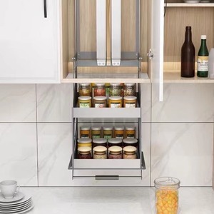 Accessori <span class=keywords><strong>per</strong></span> Armadi da Cucina dal Design Moderno TKK, Cestello Estraibile <span class=keywords><strong>in</strong></span> Metallo Resistente, Cestello Elevatore <span class=keywords><strong>per</strong></span> Dispensa - Product Image 5