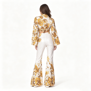 Disfraz Retro <span class=keywords><strong>de</strong></span> los 70/80 Estilo Disco Hippie <span class=keywords><strong>para</strong></span> Hogmanay, Conjuntos a Juego <span class=keywords><strong>para</strong></span> Parejas, Poliéster, Unisex <span class=keywords><strong>para</strong></span> Adultos - Product Image 3