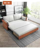 Canapé-lit convertible et extensible, Sofa à double usage, 10 pièces pour un gain d'espace, mobilier de salon