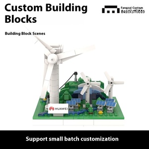 <strong>Custom</strong> Made 1:8 Building <strong>Blocks</strong> New Energy Construction Equipment Scenic Cultural Creative Fridge <strong>Magnets</strong> Ip Toys Corporate - Product Image 3