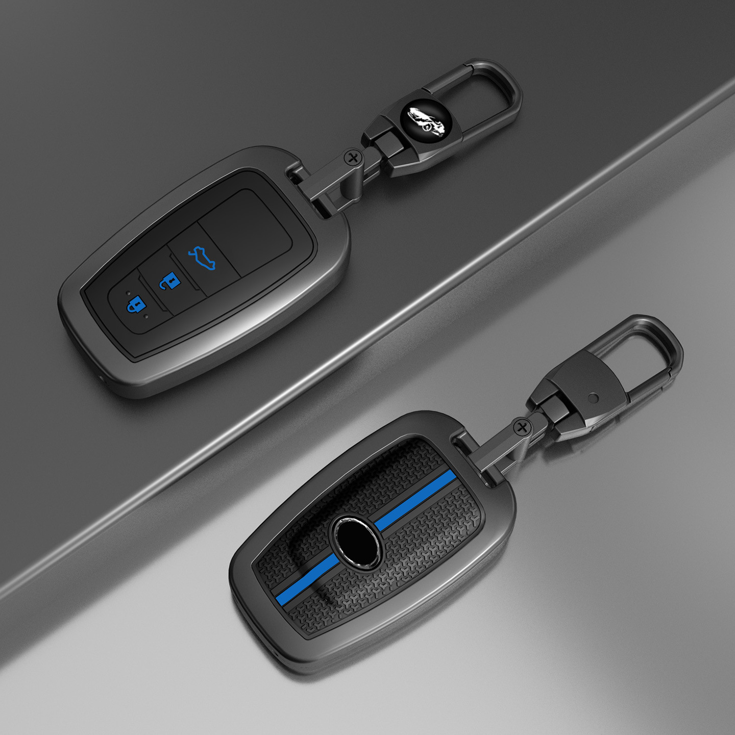 A3 blue-metal buckle