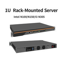 Pare-feu en rack 1U OPNsense VPN, appareil de sécurité réseau, routeur PC I3 N305 N150 4*/2*10G SFP+4*i226-V 2.5G LANs