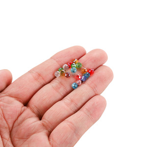 ลูกปัดคริสตัลหลวม 3-8 มม. ทรงกลม คริสตัลเทียม สำหรับทำเครื่องประดับ - Product Image 2