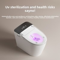WC intelligent de haute qualité à prix abordable pour hôtel et maison, avec capteur de chasse automatique, ensemble de salle de bain monobloc, cuvette de toilette intelligente