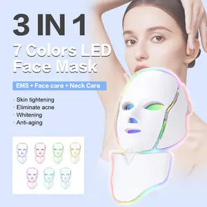 Máscara facial LED para clareamento da pele, tensão e rejuvenescimento, venda direta da fábrica, terapia de luz LED, máscara facial LED