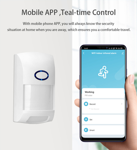 Alarma infrarroja con Sensor Wifi Tuya de alta calidad con ángulo de detección de 110 grados, mejor <span class=keywords><strong>precio</strong></span>, sonda ABS, Detector de movimiento PIR antimascotas - Product Image 2