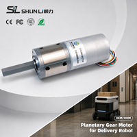 Moteur à engrenages planétaires CC sans balais à couple élevé et haute efficacité 12V 24V 42mm GMP42MBL4260 Shunli pour robot de livraison