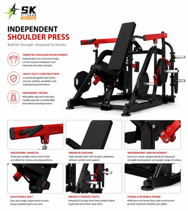 Máquina de Press de Hombros SK con Acero Industrial de <span class=keywords><strong>3</strong></span>.0mm, Máquina Independiente para Brazos con Carga de Placas - Product Image 4