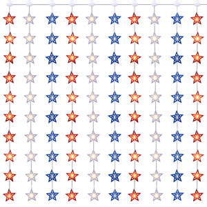 DAMAI Red White Blue <b>Star</b> String <b>Lights</b> Fourth of July <b>Lights</b> with <b>Star</b> for Memorial Independence Day Patriotic Theme Party - Product Image 4