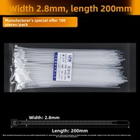 Correas de sujeción autoblocantes de nailon negro, gruesas y anchas, de gran tamaño, para jardinería, con cierres tipo abrazadera para tensar cables