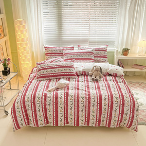 Nordic Simple Fashion New Cotton Love Print Edredón Cover Chic Juego de cama - Product Image 5