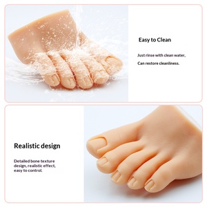 Modèle de <span class=keywords><strong>pied</strong></span> en silicone de qualité supérieure Zeal Shine pour la pratique des ongles, pieds avec ongles insérables, <span class=keywords><strong>manucure</strong></span> <span class=keywords><strong>pied</strong></span> - Product Image 5