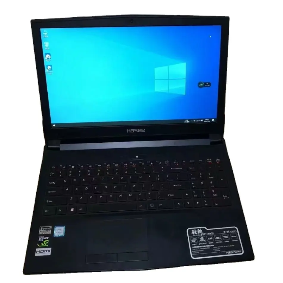 Laptop Hasee N85 i7-7700HQ digunakan bermain game Laptop GTX1050TI Murah Harga Laptop