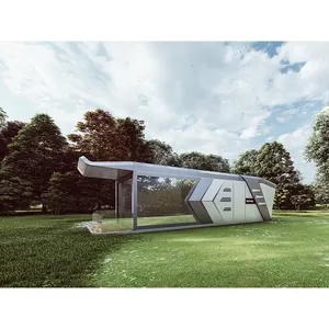 Capsule de camping moderne design luxueux et à la mode Maisons préfabriquées Capsule spatiale Capsule avec système intelligent