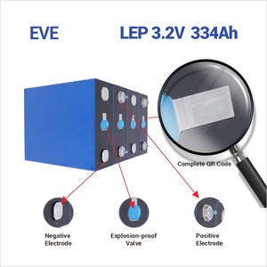 100% Original <span class=keywords><strong>3</strong></span>.2V 334Ah LF334 Sel Baterai LiFePO4 Kelas A untuk Penyimpanan Energi Surya RV EV UPS Paket Baterai Golf Cart - Product Image 3