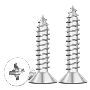 JinjunTai 304 316 <b>Stainless</b> <b>Steel</b> <b>Self</b> <b>Tapping</b> <b>Screws</b> Countersunk Phillips Head Flat Wood <b>Screw</b> - Product Image 3