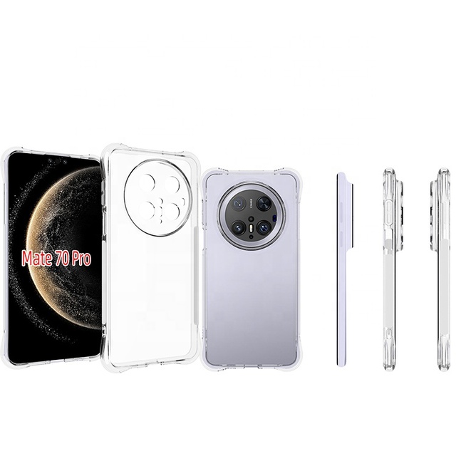 For Huawei Mate 40 60 70 Pro Plus 5GTransparent Shockproof Cell Phone Handy Case Tpu