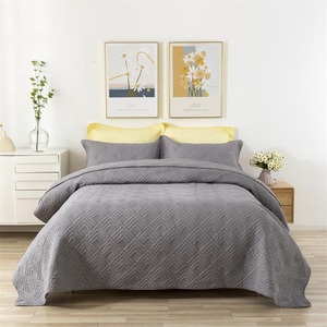 Embroidery White Cotton <strong>Bedspreads</strong> Bedding Quilts Coverlet Super <strong>king</strong> - Product Image 2