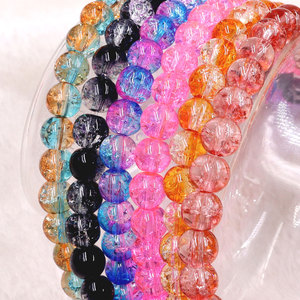 Voorraad te koop: 8mm kleurrijke glazen kristallen crackle kralen combinatie groothandel glazen kralen voor het maken van sieraden en armbanden - Product Image 4