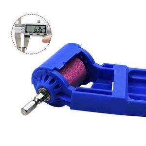 Amoladora de brocas, herramienta rotativa portátil, cuerpo de plástico con vástago recto y rueda de amolado para afilar metal - Product Image 4