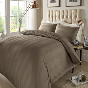 Drap de lit en satin à carreaux et rayures de qualité supérieure, drap de lit doux taille King, 400TC, respirant, pour la décoration de la chambre à coucher - Product Image 4
