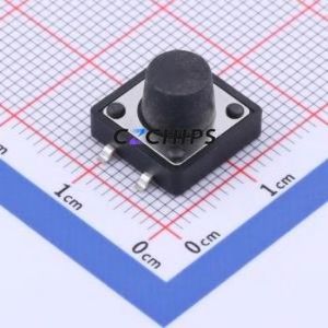 GT-TC149B-H085-L1 Tactile Switch SMD-4P,12x12mm Switch Single Pole Single Throw Round Button 1.6N Vertical Mount - Product Image 1