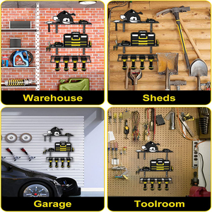 Adjustable Premium <strong>Metal</strong> Garage Power Tool Storage Organizer <strong>Wall</strong> <strong>Mount</strong> Kitchen Gadgets Tool <strong>Rack</strong> Stand Holders Multi Purpose - Product Image 4