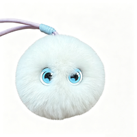 Jolie poupée intelligente en peluche en forme d'œil de dessin animé avec IA, porte-clés, cadeau pour enfants, petite poupée