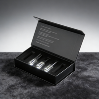 Flacon de parfum en verre rechargeable avec boîte magnétique personnalisée, vaporisateur 2 ml 5 ml, flacon de parfum à vis