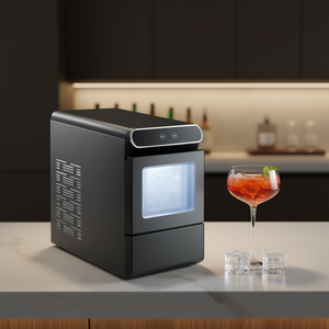 Máquina de hielo para barra de bar en casa, 37 libras/24 horas, autolimpiable, con cesta recolectora - Product Image 2