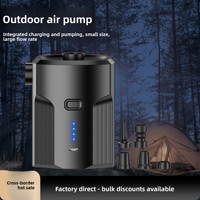 Pompe à air USB intégrée 5000 mAh en ABS pour matelas gonflable/bouée de natation, gonfleur électrique sans fil portable pour extérieur