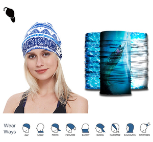 LEO مخصص الرقبة غايتر الفضة أيون التكنولوجيا متعددة الوظائف المضادة للبكتيريا أنبوب سلس باندانا حماية البنفسجية قناع الوجه في الهواء الطلق - Product Image 4