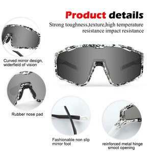 Sports Sunglasses Unisex Uv400 Polarized Cricket Mountain Bike <b>Eyewear</b> Baseball Glasses for Custom Prescription One Piece Lens - Product Image 5