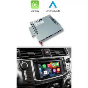 वायरलेस एप्पल Carplay एंड्रॉयड टोयोटा श्रृंखला 2014-2020 के लिए ऑटो डिकोडर समर्थन Mirroring नेविगेशन रिवर्स कैमरा कार