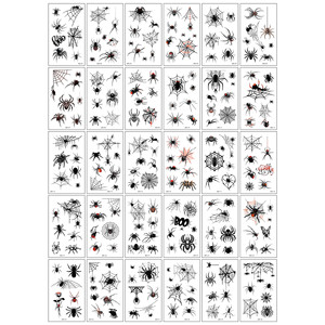 New Arrival Multi-Colored Mixed Style <b>Waterproof</b> UV Printed Gloss Lamination Eco-Friendly Temporary Decor Tattoo <b>Sticker</b> - Product Image 6