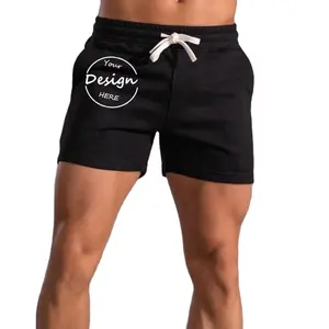 Oem Custom Cotton Shorts Männer Fitness Sport training Laufen kurze Hosen Herren Gym Shorts Männer