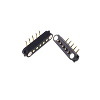 Pitch 2.54mm Single Row High Power 2A Magnet Charge Connector Mating Usb Cable Customized 5 Pin Magnetic Connector