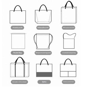 Bolsas de Compras de Lona Ecológicas y Modernas de Gran Capacidad, Personalizadas de Fábrica con Dibujos Proporcionados - Product Image 6