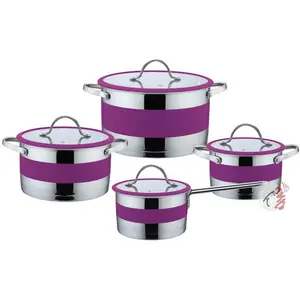 Realwin Kleur Schilderen Keuken Ware Pannen 201/304 Roestvrij Staal Kookgerei Kookpot Set